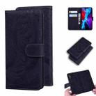 For iPhone 12 / 12 Pro Tiger Embossing Pattern Horizontal Flip Leather Case with Holder & Card Slots & Wallet(Black) - 1