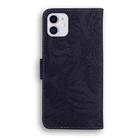 For iPhone 12 / 12 Pro Tiger Embossing Pattern Horizontal Flip Leather Case with Holder & Card Slots & Wallet(Black) - 2