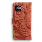 For iPhone 12 Pro Max Tiger Embossing Pattern Horizontal Flip Leather Case with Holder & Card Slots & Wallet(Brown) - 3