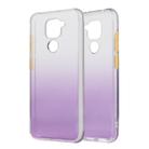 For Xiaomi Redmi Note 9 Gradient Shockproof TPU + Acrylic Protective Case with Detachable Buttons(Gradient Purple) - 1