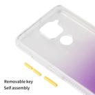 For Xiaomi Redmi Note 9 Gradient Shockproof TPU + Acrylic Protective Case with Detachable Buttons(Gradient Purple) - 3
