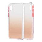 For Samsung Galaxy A01 Core Gradient Shockproof TPU + Acrylic Protective Case with Detachable Buttons(Gradient Orange) - 1