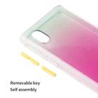 For Samsung Galaxy A01 Core Gradient Shockproof TPU + Acrylic Protective Case with Detachable Buttons(Gradient Orange) - 3