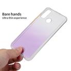 For Huawei P Smart 2020 Gradient Shockproof TPU + Acrylic Protective Case with Detachable Buttons(Gradient Purple) - 1