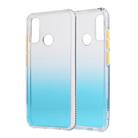 For Huawei P Smart 2020 Gradient Shockproof TPU + Acrylic Protective Case with Detachable Buttons(Gradient Blue) - 1