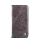 For Samsung Galaxy A10 Non-Magnetic Retro Texture Horizontal Flip Leather Case with Holder & Card Slots & Wallet(Gray) - 1