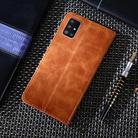 For Samsung Galaxy A51 5G Non-Magnetic Retro Texture Horizontal Flip Leather Case with Holder & Card Slots & Wallet(Brown) - 3