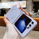 For Samsung Galaxy Z Flip7 5G Solid Color Liquid Silicone MagSafe Magnetic Phone Case(Yuanfeng Blue) - 2