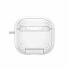 For AirPods 4 DUX DUCIS PECQ Series Magnetic Earphone Case with Holder & Security Lock(White) - 3