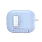 For AirPods Pro 2 DUX DUCIS PECQ Series Magnetic Earphone Case with Holder & Security Lock(White Blue) - 2