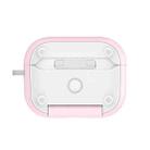 For AirPods Pro 2 DUX DUCIS PECQ Series Magnetic Earphone Case with Holder & Security Lock(Pink White) - 3