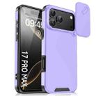 For iPhone 17 Pro Max Sliding Camshield TPU + PC Phone Case(Purple) - 1