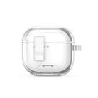 For AirPods 4 DUX DUCIS PECR Series Holder & Security Lock Earphone Case(Transparent) - 2