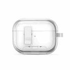 For AirPods Pro 2 DUX DUCIS PECR Series Holder & Security Lock Earphone Case(Transparent) - 2