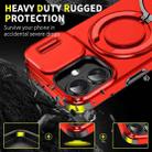 For iPhone 17 Sliding Camshield Ring Holder Phone Case(Red) - 2