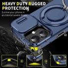 For iPhone 17 Sliding Camshield Ring Holder Phone Case(Blue) - 2