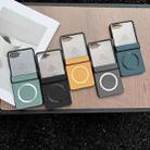 For Samsung Galaxy Z Flip7 MagSafe Back Screen Film Integrated Cloth Texture Phone Case(Green) - 2