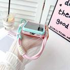 For Xiaomi Mix Flip 2 Integrated TPU Side Buckle Bracket Phone Case with Bracelet(Pink + Rose Red) - 3