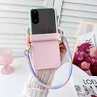 For Xiaomi Mix Flip 2 Integrated TPU Side Buckle Phone Case with Bracelet(Blue + Pink) - 2