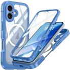 For iPhone 17 RedPepper Tempered Glass MagSafe Phone Case(Blue) - 1