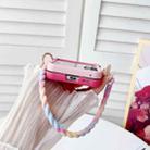 For Xiaomi Mix Flip 2 Integrated Side Buckle MagSafe TPU Phone Case with Bracelet(Blue + Pink) - 3