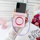 For Xiaomi Mix Flip Integrated Side Buckle MagSafe TPU Phone Case with Bracelet(Blue + Pink) - 2