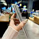 For Samsung Galaxy Z Fold7 5G Silver Edge Diamond Checkered Foldable Phone Case(White) - 3