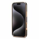 For iPhone 17 Pro Max Denior Cowhide Leather Plating Phone Case(Black) - 3