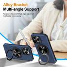 For iPhone 14 Pro Max Alloy Rotating Holder MagSafe Shockproof Phone Case(Blue) - 3