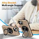 For iPhone 15 Alloy Rotating Holder MagSafe Shockproof Phone Case(Gold) - 3