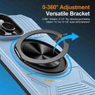For iPhone 15 Pro Alloy Rotating Holder MagSafe Shockproof Phone Case(Sky Blue) - 2