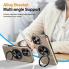 For iPhone 16 Pro Alloy Rotating Holder MagSafe Shockproof Phone Case(Gold) - 3