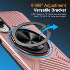 For Samsung Galaxy S25 Edge 5G Alloy Rotating Holder MagSafe Shockproof Phone Case(Rose Gold) - 2