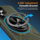For Samsung Galaxy S25 Ultra 5G Alloy Rotating Holder MagSafe Shockproof Phone Case(Army Green) - 2