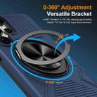 For Samsung Galaxy S25 Ultra 5G Alloy Rotating Holder MagSafe Shockproof Phone Case(Blue) - 2