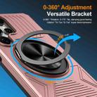 For Samsung Galaxy S25 Ultra 5G Alloy Rotating Holder MagSafe Shockproof Phone Case(Rose Gold) - 2