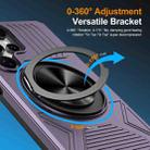 For Samsung Galaxy S25 Ultra 5G Alloy Rotating Holder MagSafe Shockproof Phone Case(Dark Purple) - 2