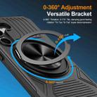 For Samsung Galaxy A15 5G Alloy Rotating Holder MagSafe Shockproof Phone Case(Black) - 2