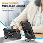 For Samsung Galaxy A15 5G Alloy Rotating Holder MagSafe Shockproof Phone Case(Black) - 3