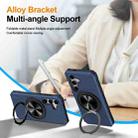 For Samsung Galaxy A15 5G Alloy Rotating Holder MagSafe Shockproof Phone Case(Blue) - 3