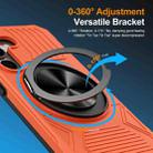 For Samsung Galaxy A15 5G Alloy Rotating Holder MagSafe Shockproof Phone Case(Orange) - 2