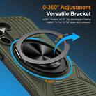 For Samsung Galaxy A55 5G Alloy Rotating Holder MagSafe Shockproof Phone Case(Army Green) - 2