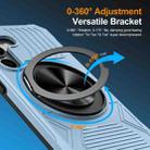 For Samsung Galaxy A55 5G Alloy Rotating Holder MagSafe Shockproof Phone Case(Sky Blue) - 2