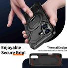For iPhone 17 Cooling MagSafe Holder Phone Case(Black) - 3