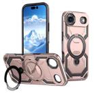 For iPhone 17 Air Cooling MagSafe Holder Phone Case(Rose Gold) - 1