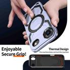 For iPhone 17 Air Cooling MagSafe Holder Phone Case(Light Purple) - 3