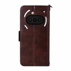 For Nothing Phone 3a Multi-card Slots Crossbody Cowhide Leather Phone Case(Brown) - 3