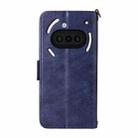 For Nothing Phone 3a Multi-card Slots Crossbody Cowhide Leather Phone Case(Blue) - 3