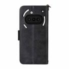 For Nothing Phone 3a Multi-card Slots Crossbody Cowhide Leather Phone Case(Black) - 3