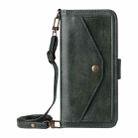 For Nothing Phone 3a Multi-card Slots Crossbody Cowhide Leather Phone Case(Green) - 2